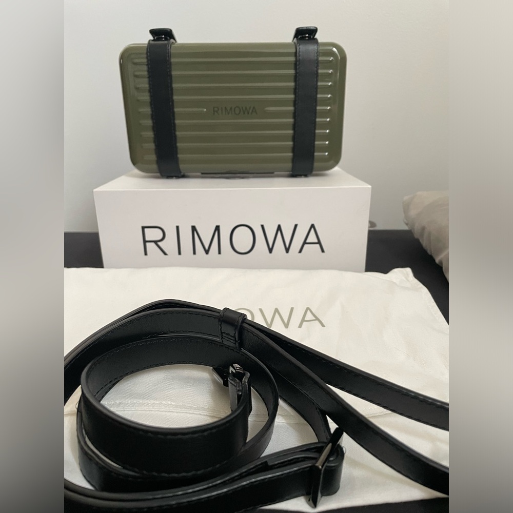 RIMOWA Acrylic Leather Trimmed Crossbody Bag (authentic)